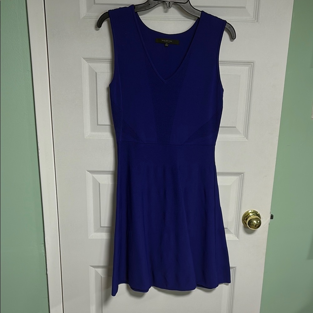 Marc New York Blue Fit and Flare Mini Dress